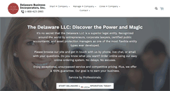 Desktop Screenshot of delawarebusinessincorporators.com